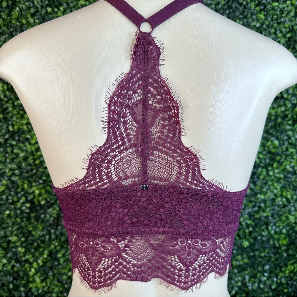 Victoria secret burgundy‎ lacey bralette